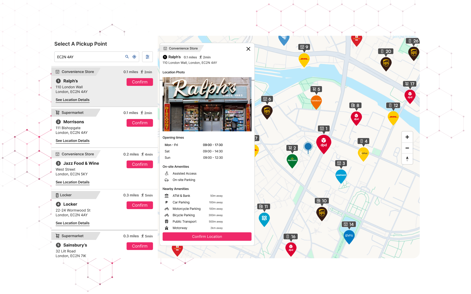 HubBox-Lieferbadge für die Kasse