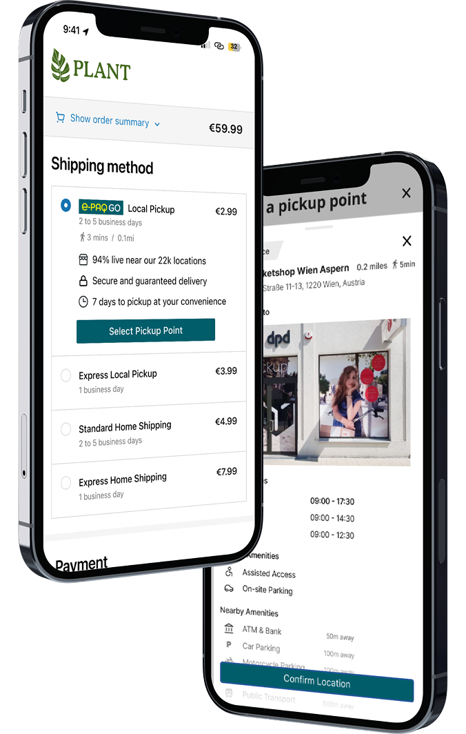 Asendia e-PAQ GO mobile pickup experience powered by HubBox