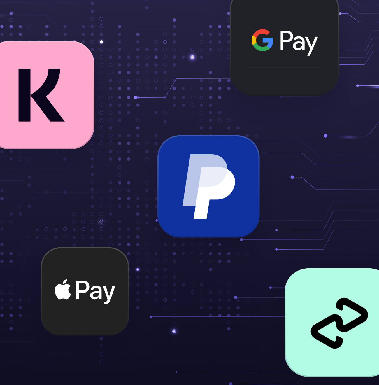 HubBox supports Apple Pay, Google Pay, PayPal, Klarna, Clearpay and subscriptions